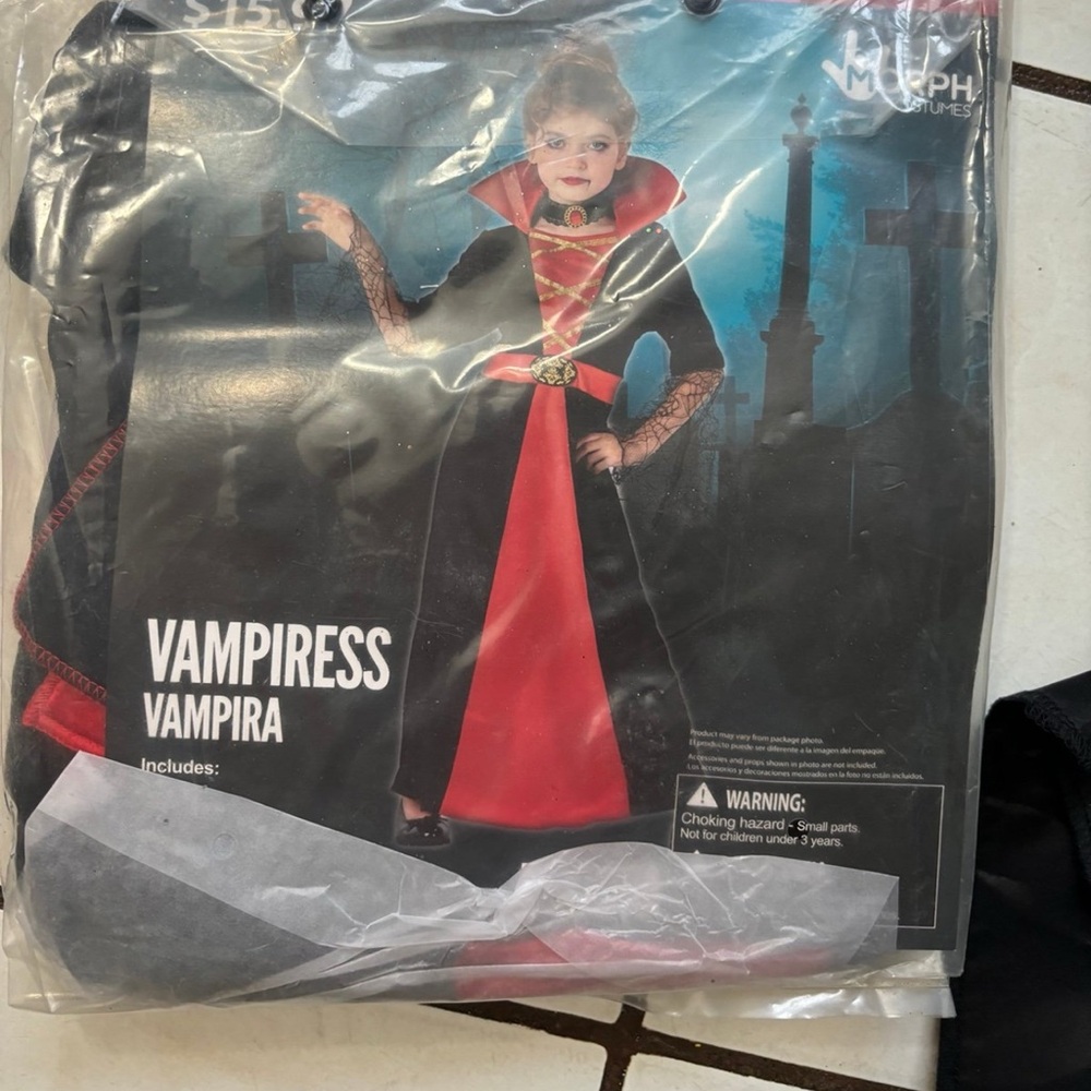 Target Vampiress Costume for Kids - Red and Black